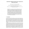 Specification of Role-Based Interactions Components in Multi-agent Systems