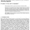 Spectral Polynomial Chaos Solutions of the Stochastic Advection Equation