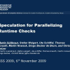 Speculation for Parallelizing Runtime Checks