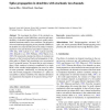 Spike propagation in dendrites with stochastic ion channels