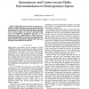 Spontaneous and Context-Aware Media Recommendation in Heterogeneous Spaces