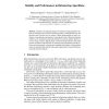 Stability and Performances in Biclustering Algorithms