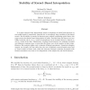 Stability of kernel-based interpolation
