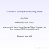 Stability of the bipartite matching model