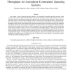 Stable Scheduling Policies for Maximizing Throughput in Generalized Constrained Queueing Systems