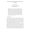 Standardization and Testing of Mathematical Functions