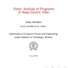 Static Analysis of Programs: A Heap Centric View