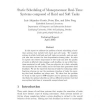 Static Scheduling of Monoprocessor Real-Time Systems composed of Hard and Soft Tasks