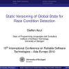 Static Versioning of Global State for Race Condition Detection