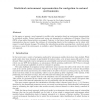 Statistical environment representation for navigation in natural environments