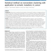 Statistical method on nonrandom clustering with application to somatic mutations in cancer