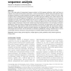 Statistical significance in biological sequence analysis