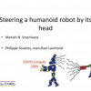 Steering a humanoid robot by its head