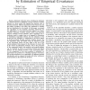Stochastic Natural Gradient Descent by estimation of empirical covariances