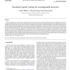 Stochastic spatial routing for reconfigurable networks