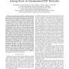 Storage load balancing via local interactions among peers in unstructured P2P networks