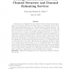 Strategic interactions between channel structure and demand enhancing services