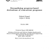 Streamlining progress-based derivations of concurrent programs