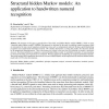Structural hidden Markov models: An application to handwritten numeral recognition