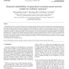 Structural identifiability of generalized constraint neural network models for nonlinear regression
