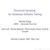 Structural Sampling for Statistical Software Testing