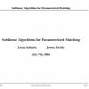 Sublinear Algorithms for Parameterized Matching