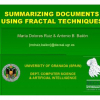 Summarizing Documents Using Fractal Techniques