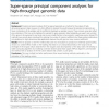 Super-sparse principal component analyses for high-throughput genomic data