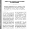 Supply Function Equilibrium in a Constrained Transmission System