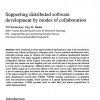 Supporting distributed software development by modes of collaboration