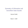 Symmetry of Information and Nonuniform Lower Bounds
