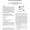 Synthesis of real-time embedded software with local and global deadlines