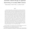 Systematic Codebook Designs for Quantized Beamforming in Correlated MIMO Channels