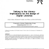 Talking in the Library: Implications for the Design of Digital Libraries