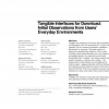Tangible interfaces for download: initial observations from users' everyday environments