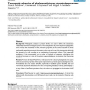 Taxonomic colouring of phylogenetic trees of protein sequences