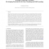 Teaching, Exploring, Learning - Developing Tutorials for In-Class Teaching and Self-Learning