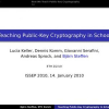 Teaching Public-Key Cryptography in School