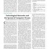 Technological networks and the spread of computer viruses