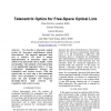 Telecentric Optics for Free-Space Optical Link