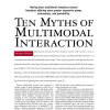 Ten Myths of Multimodal Interaction