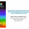 Test Suite for Evaluating Performance of MPI Implementations That Support MPI_THREAD_MULTIPLE