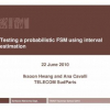 Testing a probabilistic FSM using interval estimation