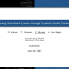Testing Distributed Systems Through Symbolic Model Checking