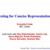 Testing for Concise Representations
