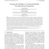 Testing the Validity of a Demand Model: An Operations Perspective