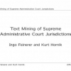 Text Mining of Supreme Administrative Court Jurisdictions