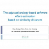 The adjusted analogy-based software effort estimation based on similarity distances