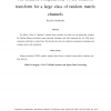 The analytic computability of the Shannon transform for a large class of random matrix channels
