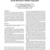 The AWARE architecture: supporting context-mediated social awareness in mobile cooperation